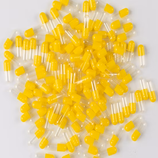 天然植物性透明植物セルロースの空のビーガン HPMC カプセル、サイズ 0