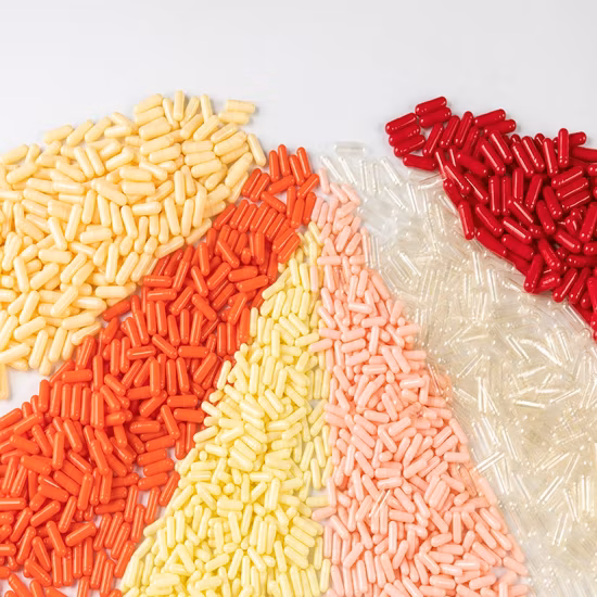 プルラン HPMC 中空ハラール野菜ハードカプセル 空の清潔なカプセル